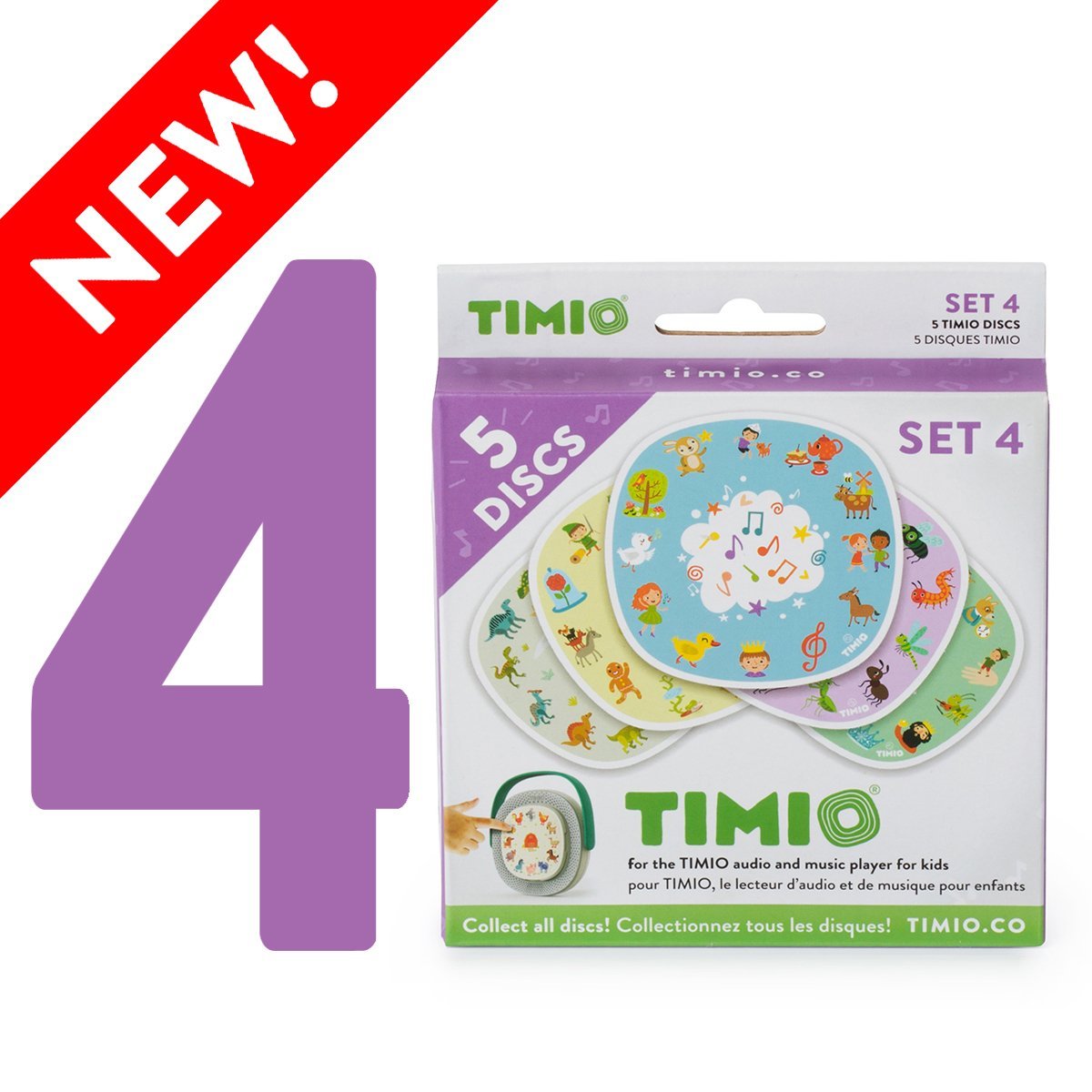 Timio Audio Disc Set 4 (5 Discs)